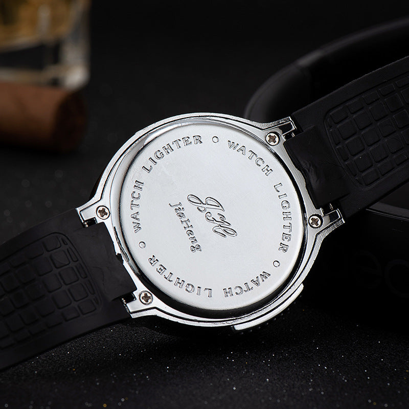 MZ805 Creative Men’s Sports Quartz Watch with Built-in Lighter – 2-in-1 Gift Idea