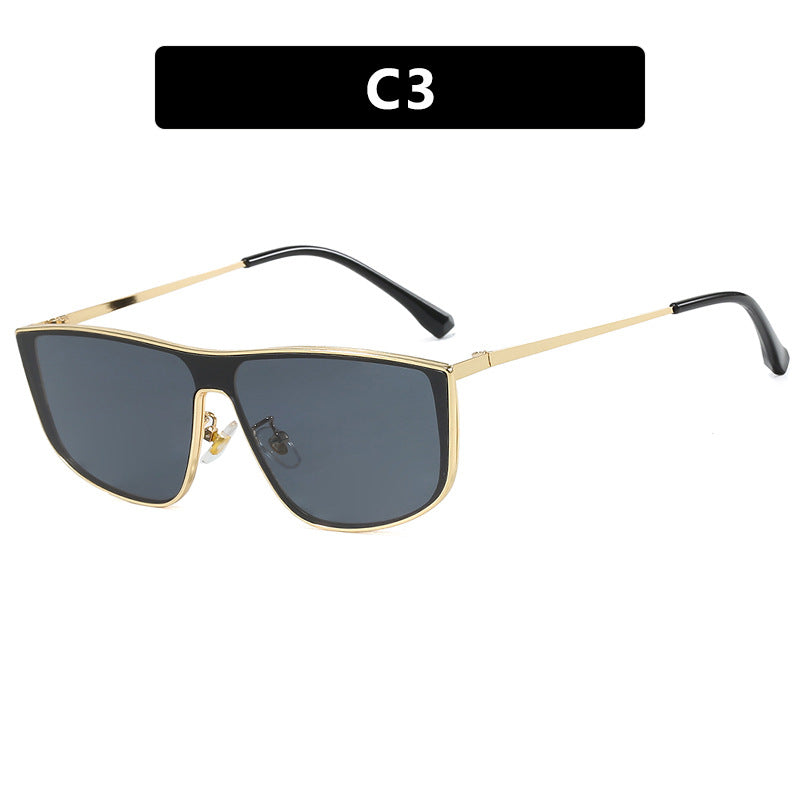 Luxury Oversized Metal Sunglasses – Modern High-End Fashion