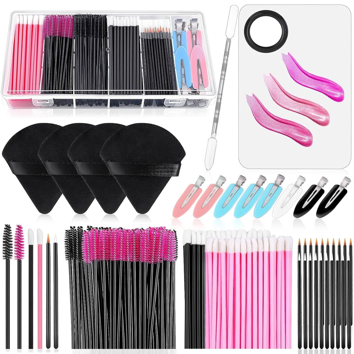 Professional Disposable Makeup Brush Set – 260PCS Eyelash, Lip & Eyeliner Kit