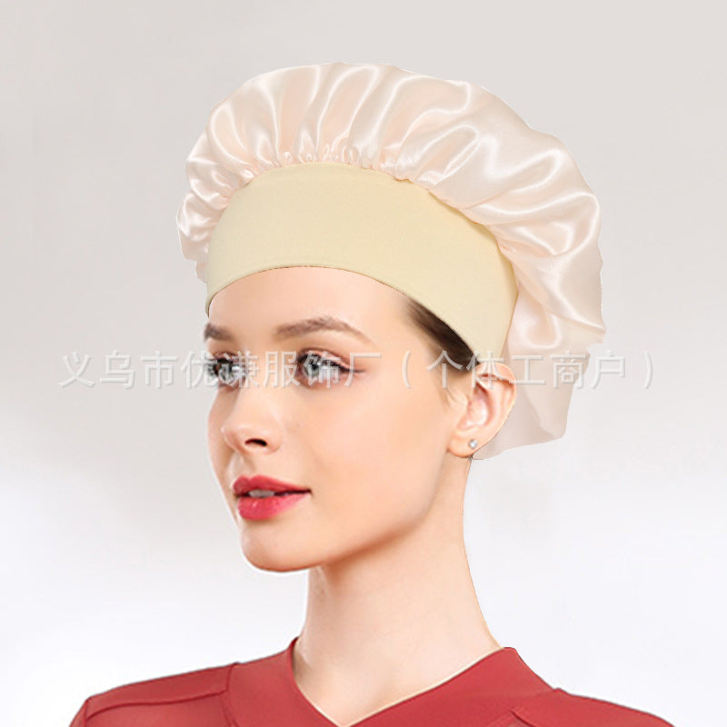 Satin Hair Care Bonnet – Elastic Nightcap for Sleeping & Shower