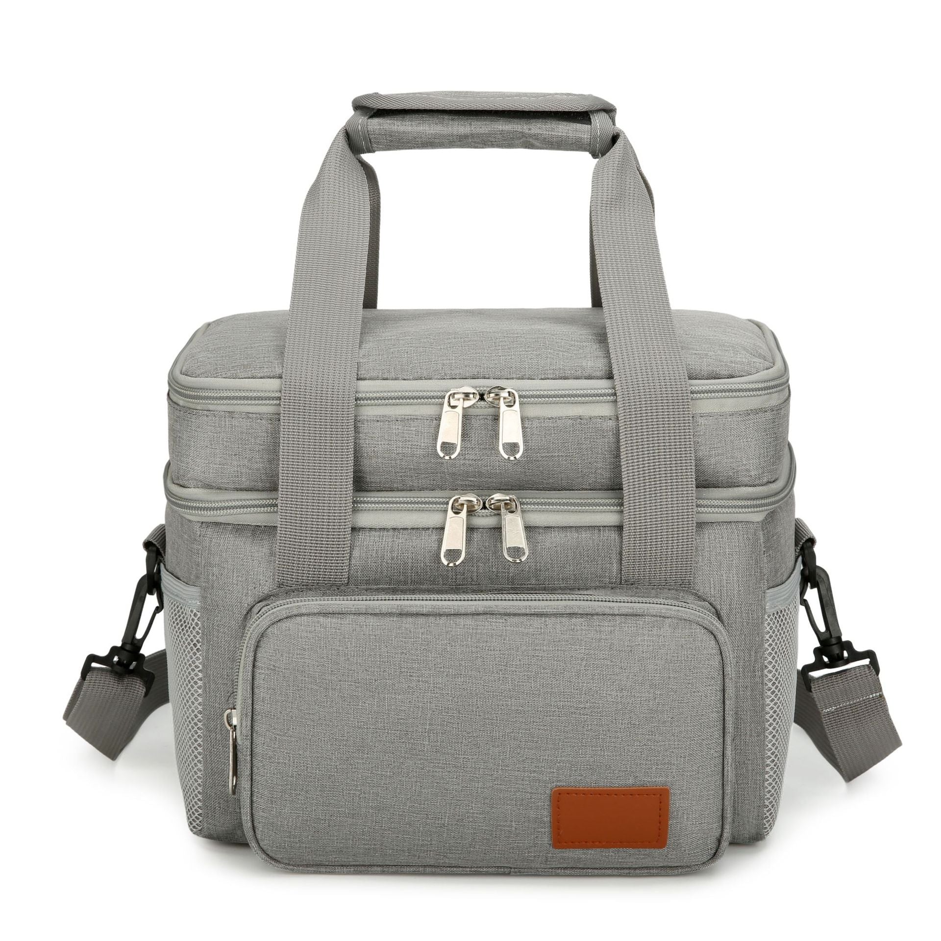 Thermal Insulated Lunch Bag – Large Capacity, Double-Layer Portable Cooler