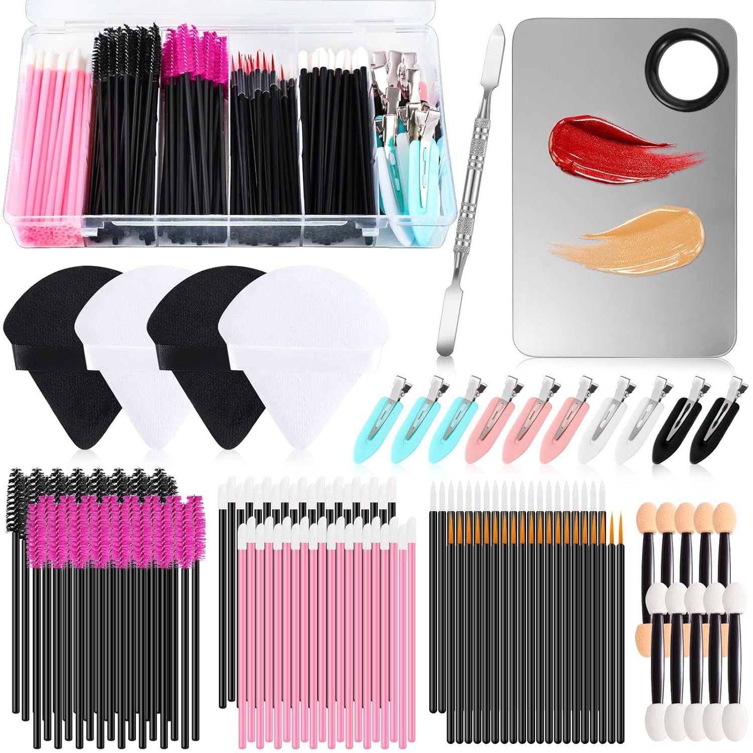 Professional Disposable Makeup Brush Set – 260PCS Eyelash, Lip & Eyeliner Kit
