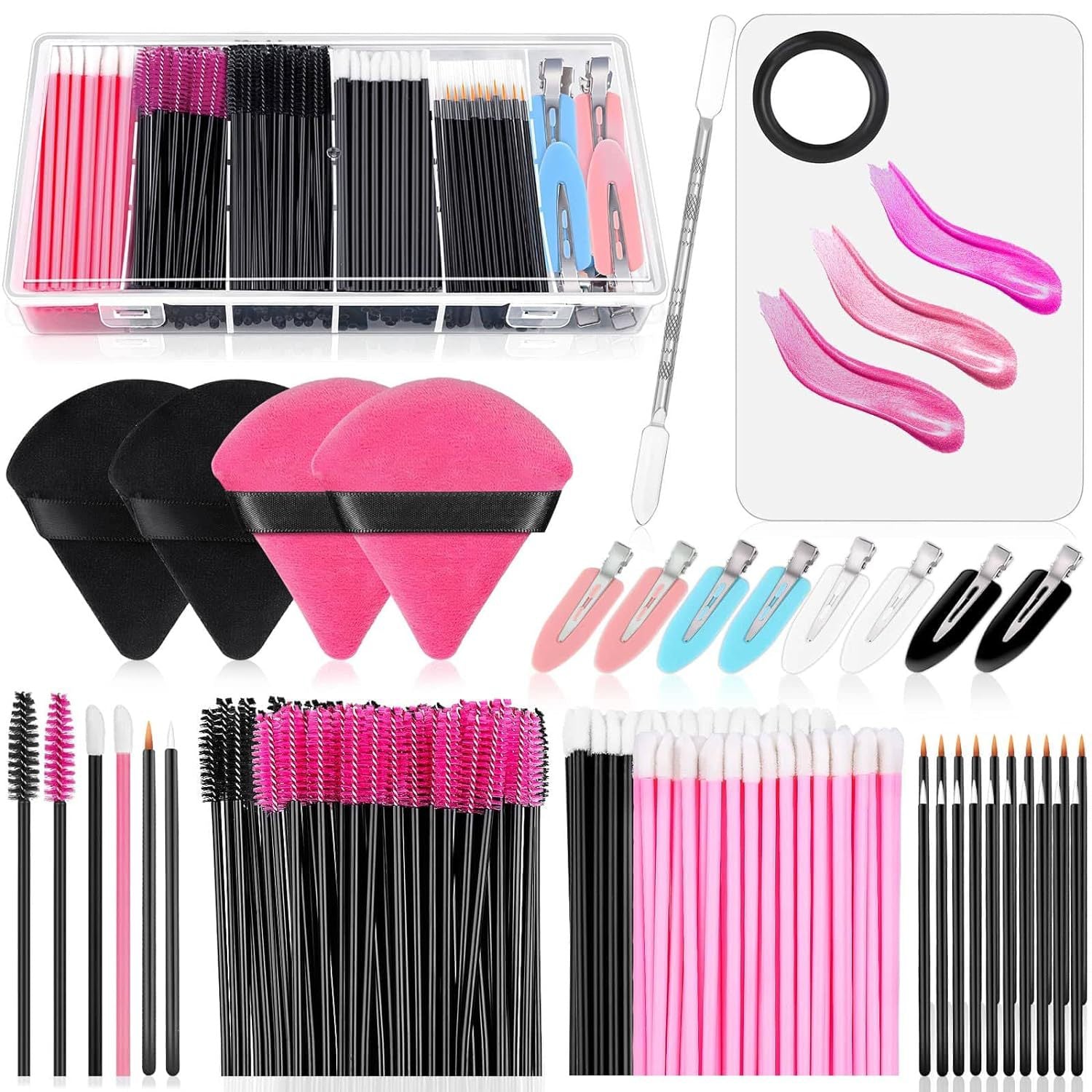 Professional Disposable Makeup Brush Set – 260PCS Eyelash, Lip & Eyeliner Kit