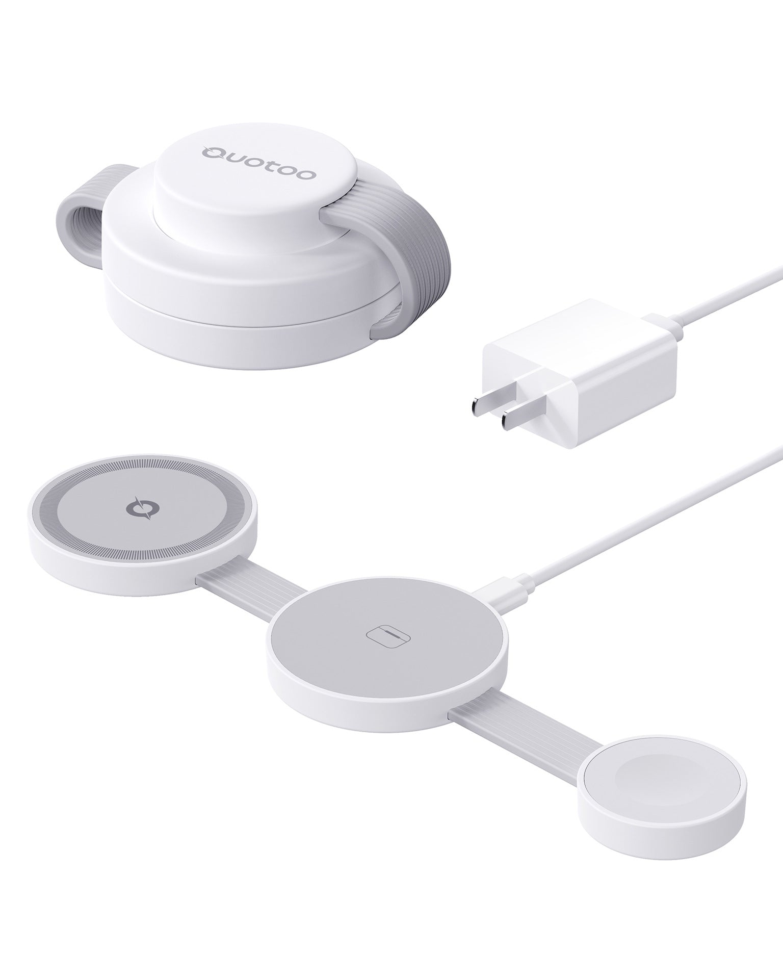 3-in-1 Magnetic Wireless Charging Station – Foldable Desktop Charger for Apple Devices