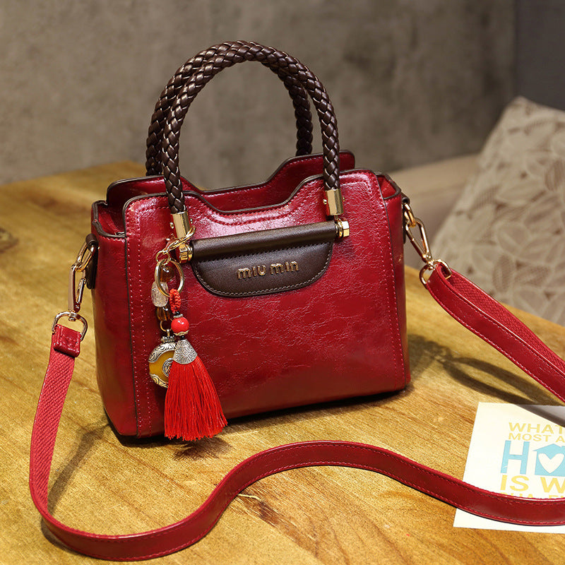 Genuine Leather Women’s Bag – 2025 Trendy Versatile Cowhide Crossbody & Shoulder Handbag