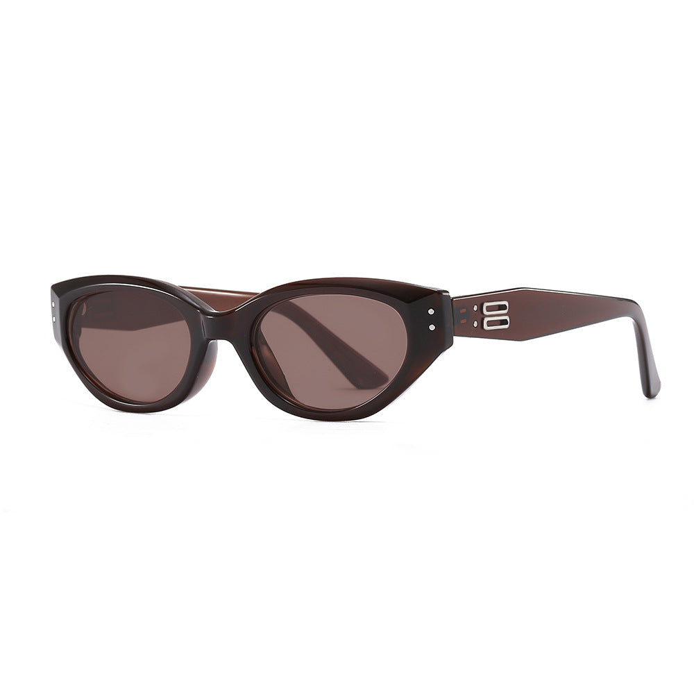 Jennie Retro Cat Eye Sunglasses – Small Frame European Street Style