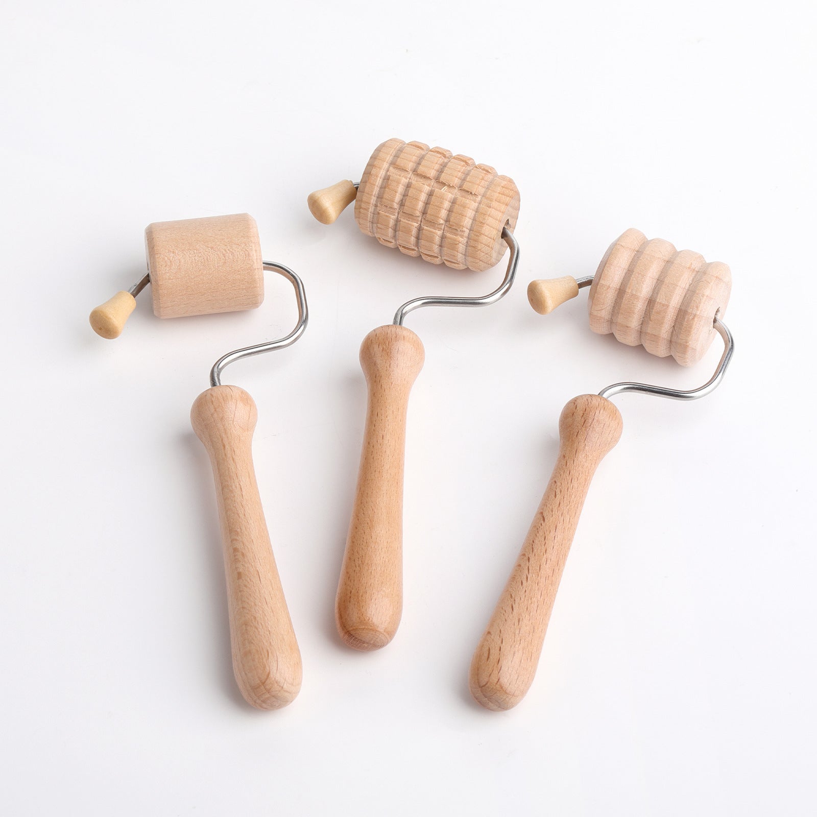 Wooden Facial & Body Massager Set – Meridian Therapy Rollers & Scraping Tools