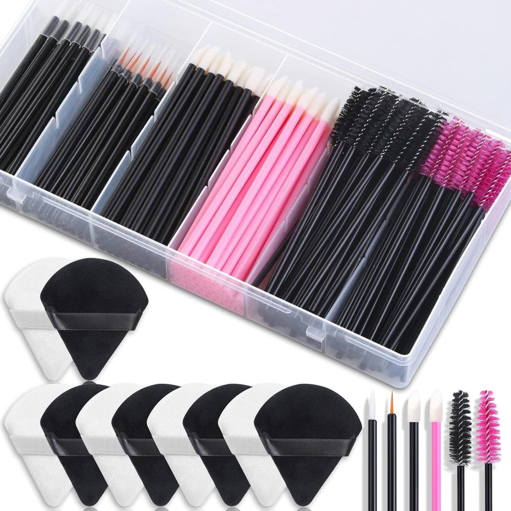Professional Disposable Makeup Brush Set – 260PCS Eyelash, Lip & Eyeliner Kit