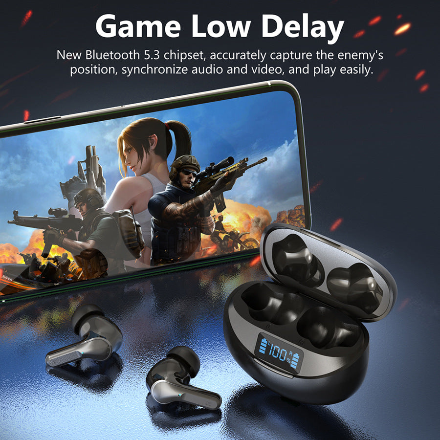 Wireless Bluetooth Earbuds with Charging Case & LED Display