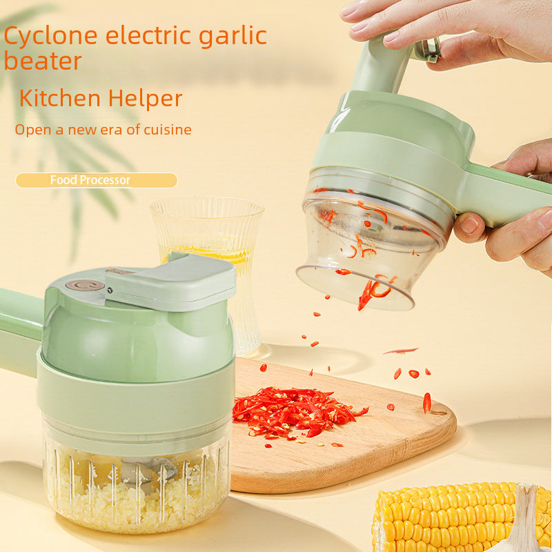 Electric Mini Food Processor – Garlic, Ginger & Vegetable Slicer