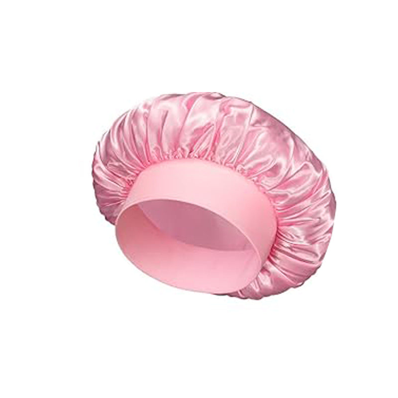 Satin Hair Care Bonnet – Elastic Nightcap for Sleeping & Shower