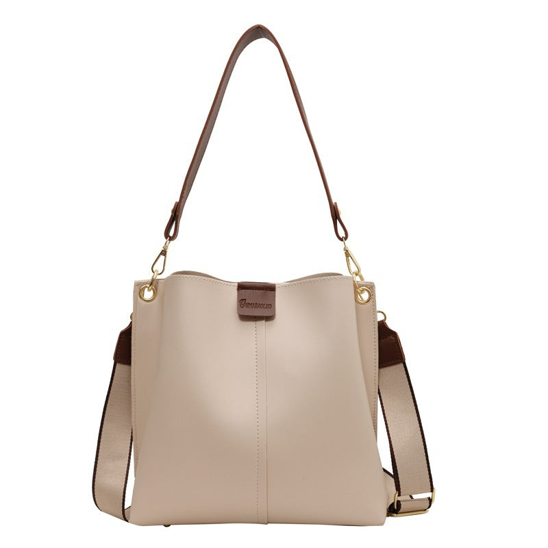 Retro Bucket Crossbody Tote Bag – Large Capacity Women’s Shoulder Handbag