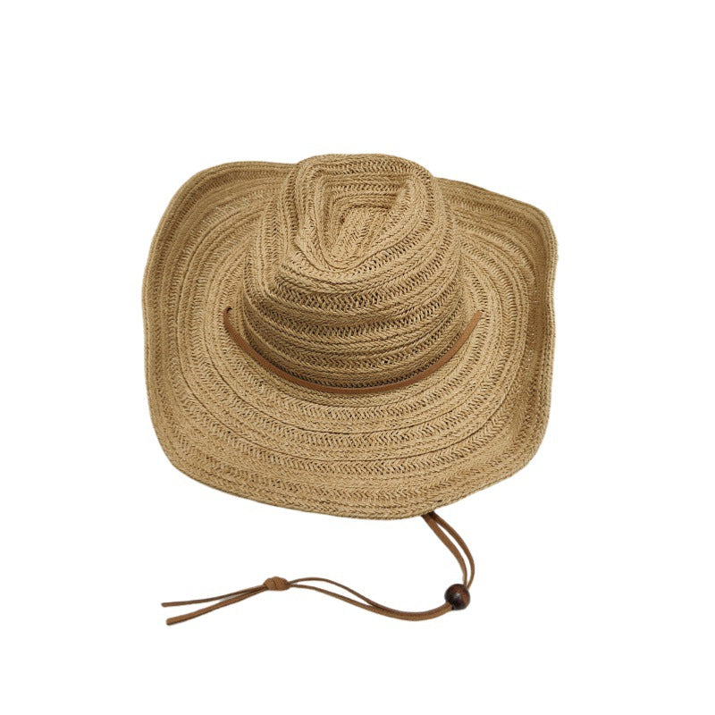 Elegant Wide-Brim Straw Panama Hat – Summer Sun Protection