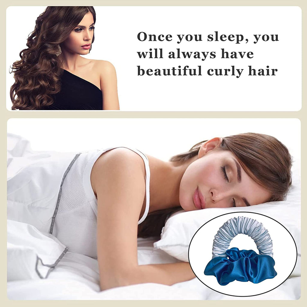 Seamless Heatless Hair Curler – Overnight No-Heat Curling Band