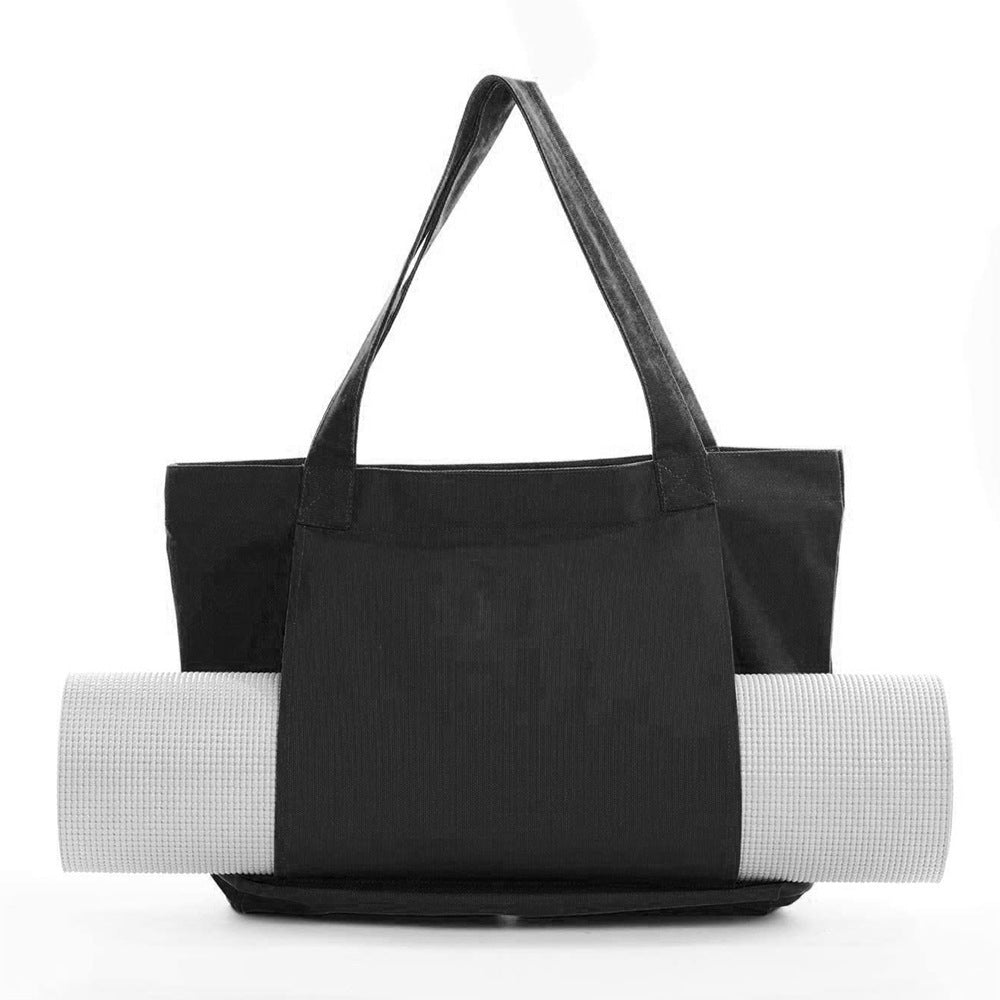 Yoga & Pilates Travel Mat Bag – Canvas Shoulder Tote for Outdoor Exercise