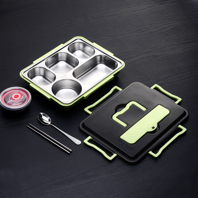 304 Stainless Steel Insulated Lunch Box - Leak proof Bento Box with Compartments