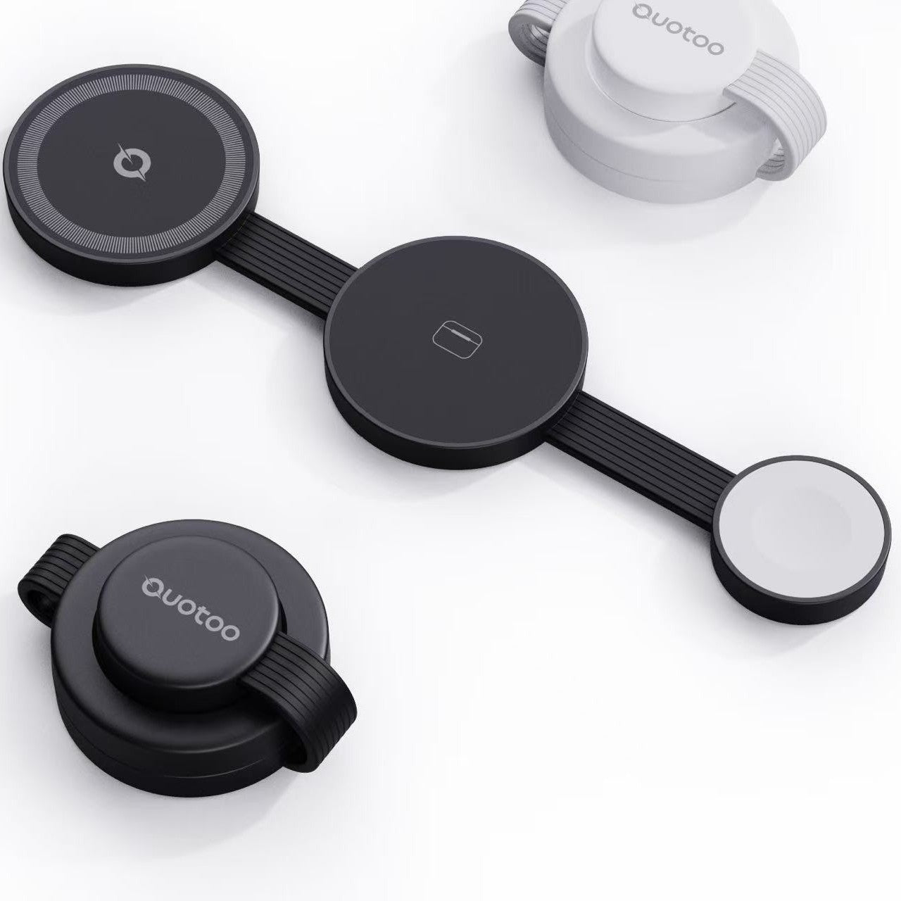 3-in-1 Magnetic Wireless Charging Station – Foldable Desktop Charger for Apple Devices