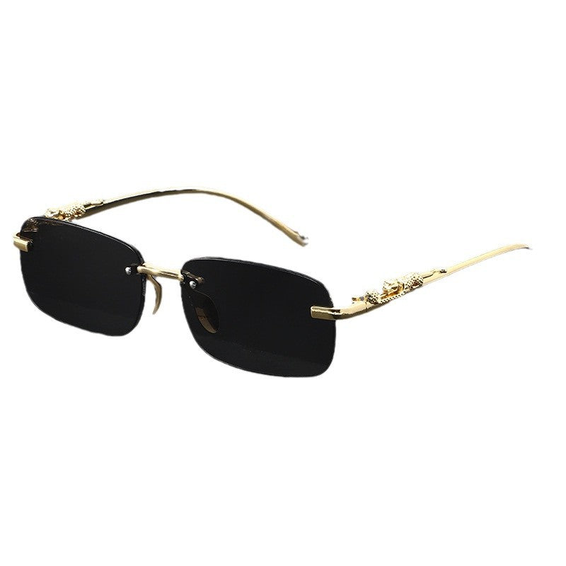 High-Grade Frameless Slim Sunglasses – Men’s Fashion Retro Street Style