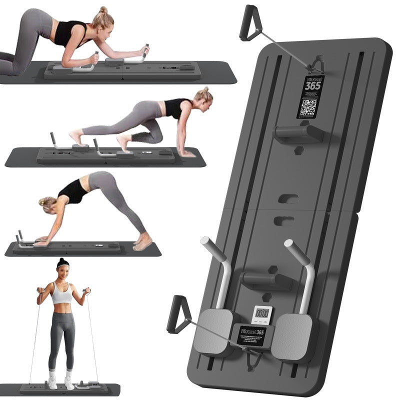 Cross-Border Multi-Functional Health Web Home Fitness Board with Push-Up Handle & Tensioner
