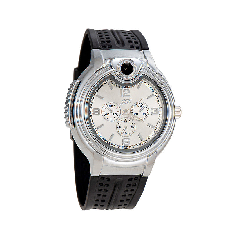MZ805 Creative Men’s Sports Quartz Watch with Built-in Lighter – 2-in-1 Gift Idea