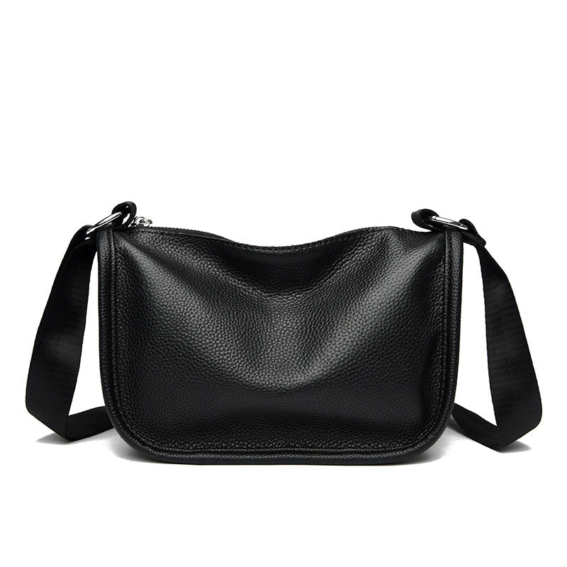 First Layer Cowhide Dumpling Crossbody Bag – Genuine Leather Women’s Shoulder & Saddle Bag