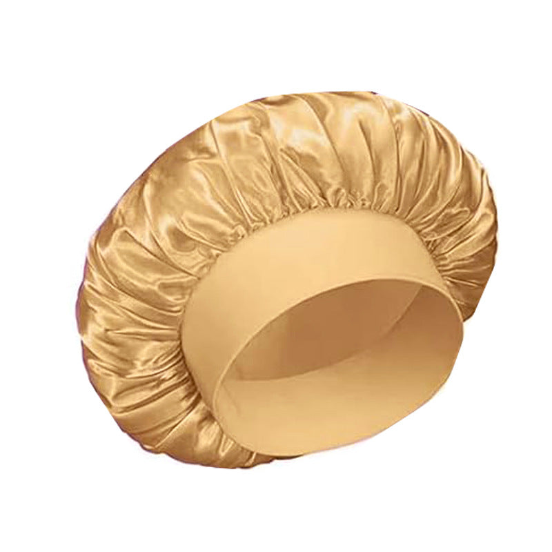Satin Hair Care Bonnet – Elastic Nightcap for Sleeping & Shower