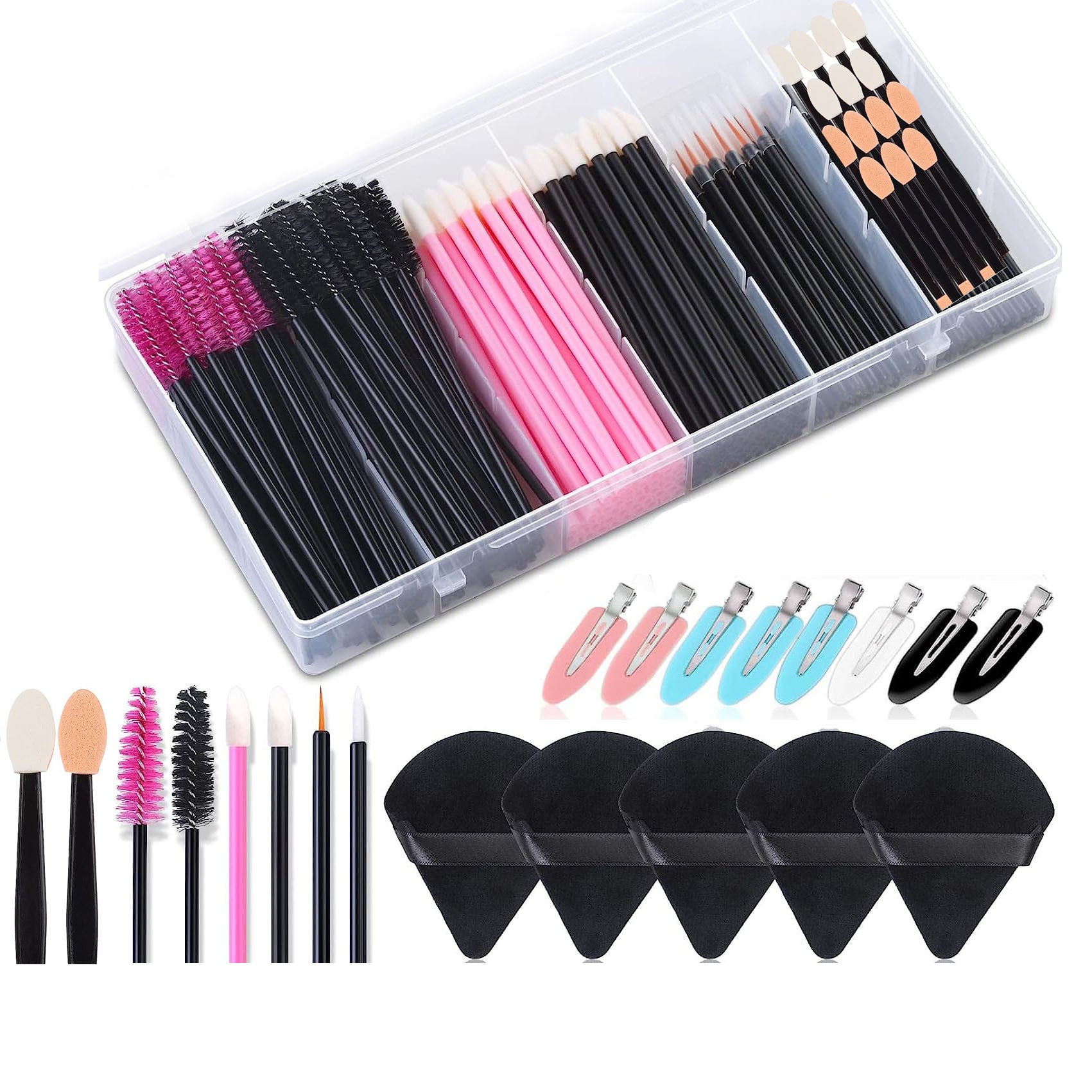 Professional Disposable Makeup Brush Set – 260PCS Eyelash, Lip & Eyeliner Kit