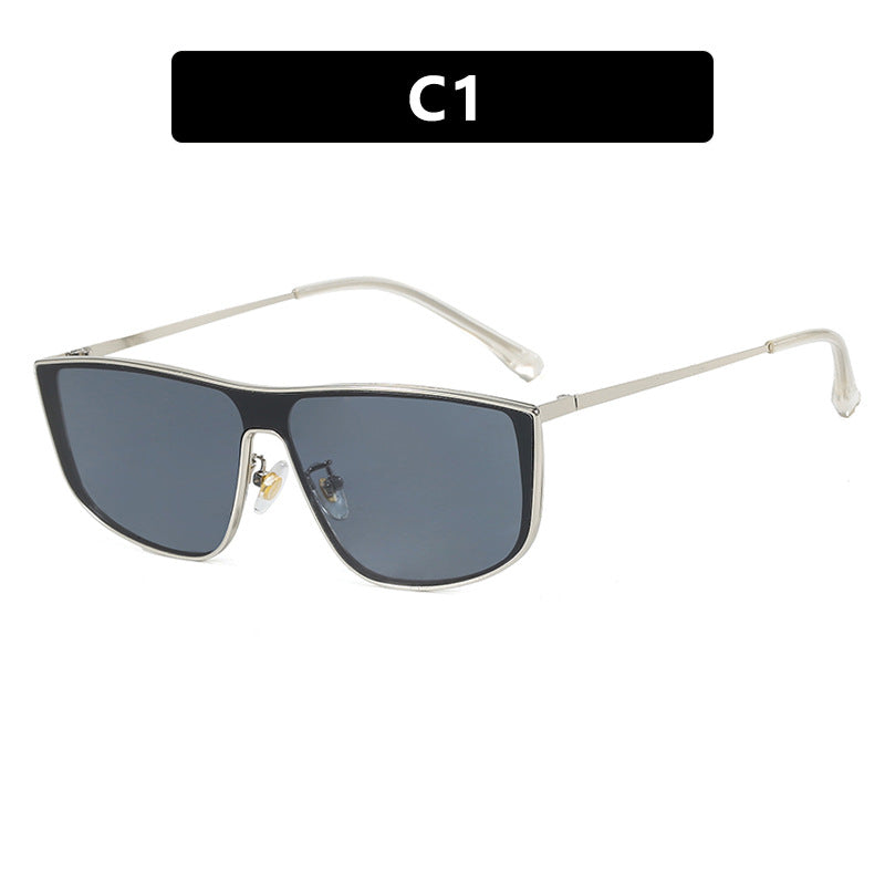 Luxury Oversized Metal Sunglasses – Modern High-End Fashion