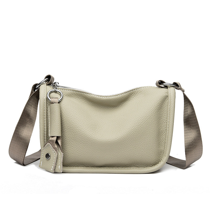 First Layer Cowhide Dumpling Crossbody Bag – Genuine Leather Women’s Shoulder & Saddle Bag
