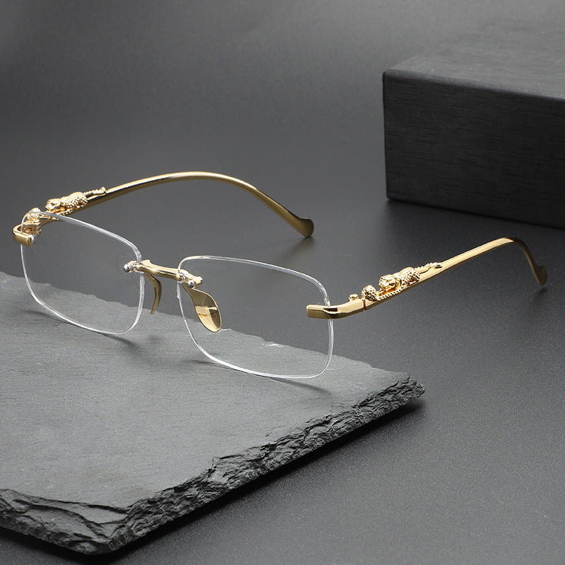 High-Grade Frameless Slim Sunglasses – Men’s Fashion Retro Street Style